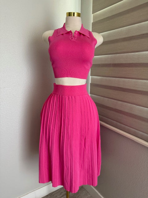 Sunday Brunch Pink Skirt Set