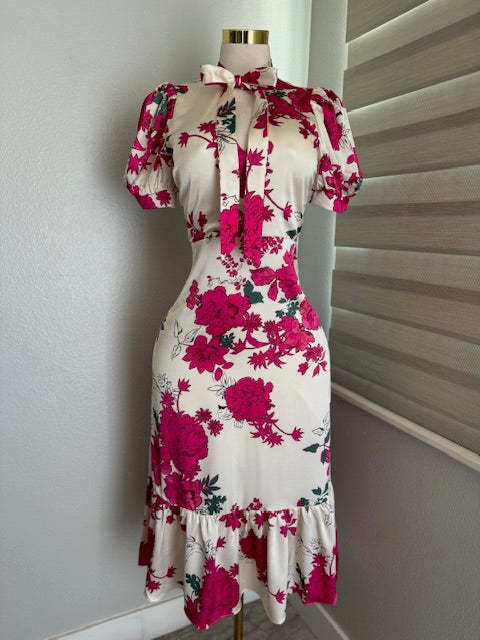 Summer Floral Midi Dress